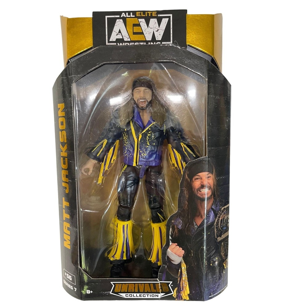 AEW Unrivaled Series 7 Matt Jackson Action Figure Collectible Toy